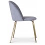 Giovani velvet stol - Gr/Mssing