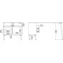 Oslo skrivbord 145 x 81 cm - Svart/ek
