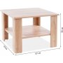 Camille soffbord 67 x 67 cm - Wotan ek