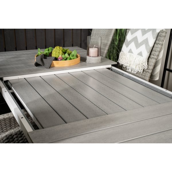 Levels matbord 160 x 100 cm - Gr/Vit