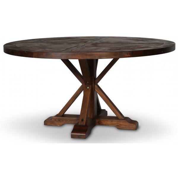 Tuva runt matbord 150 cm - Brun vintage