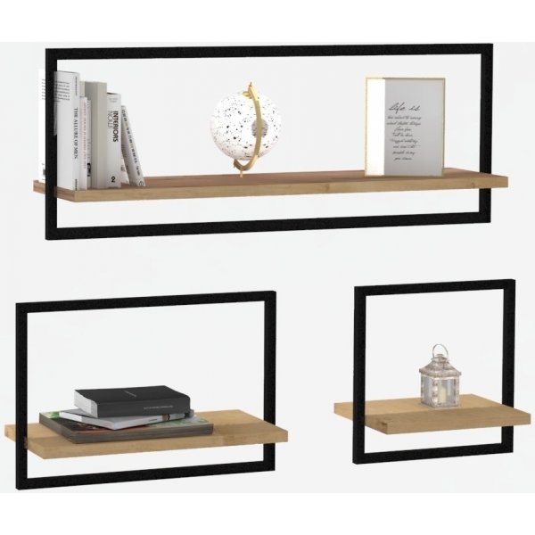 Yeso wandplank, 3 maten - Saffier eiken Yeso wandplank, 3 maten - Saffier eiken