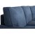 Canap incurv Howard Deluxe de Watford - Bleu + Dtachant pour meubles