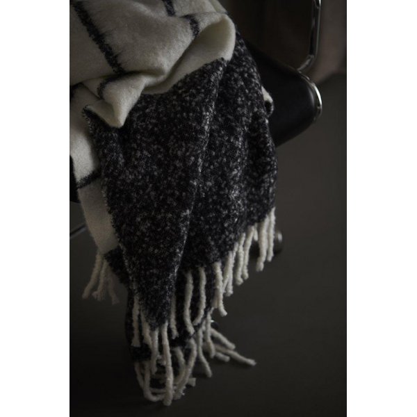 Plaid Carl 130 x 170 cm - Noir/blanc Plaid Carl 130 x 170 cm - Noir/blanc