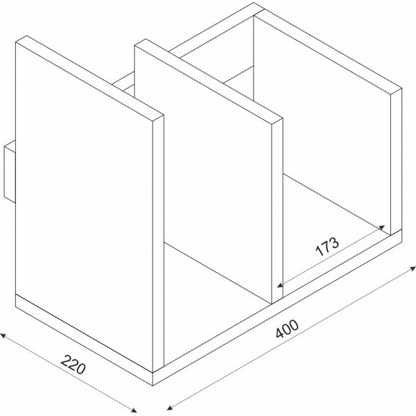 Modesto bokhylla - Valnt