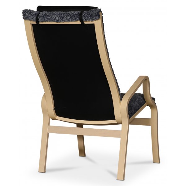 Bern fåtölj i grått fårskinn - Whitewash bok Bern fåtölj i grått fårskinn - Whitewash bok