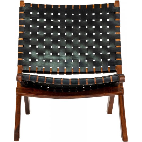 Perugia Fauteuil - Zwart/teak Perugia Fauteuil - Zwart/teak