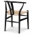 Sunda svart stol med repsits + Fläckborttagare för möbler