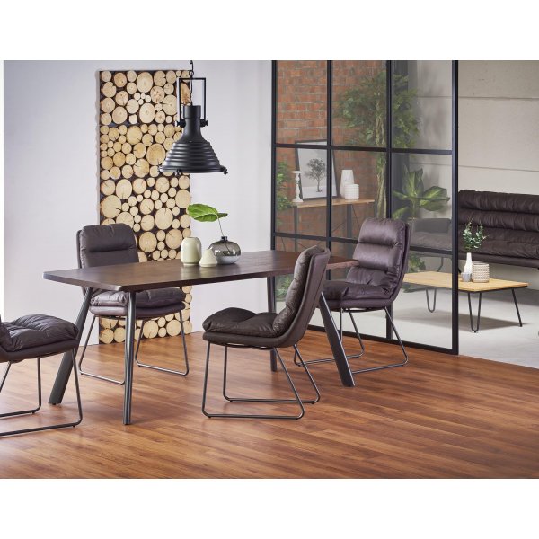 Table  manger Stockholm 90x180 cm - Noyer teint