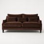 Charles 3-sits soffa - Brun sammet