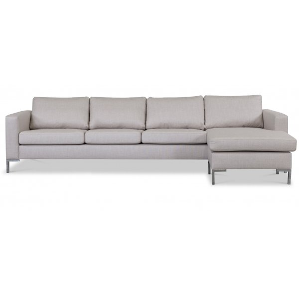 Divansoffa 298 cm i beige tyg