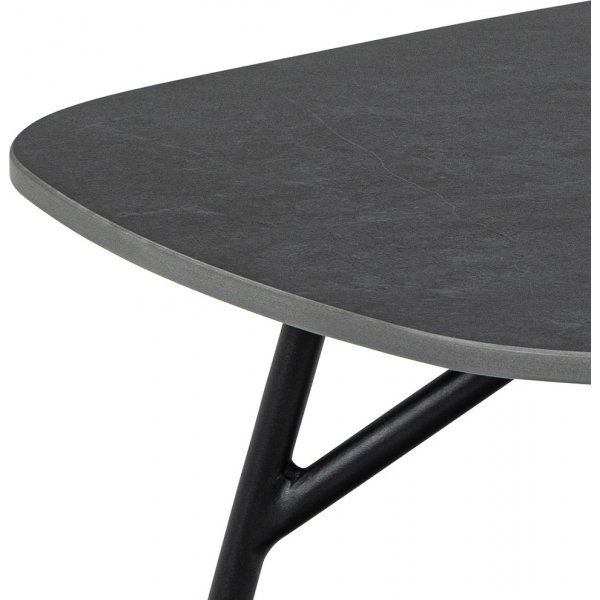 Table basse Caracas 120 x 60 cm - noir