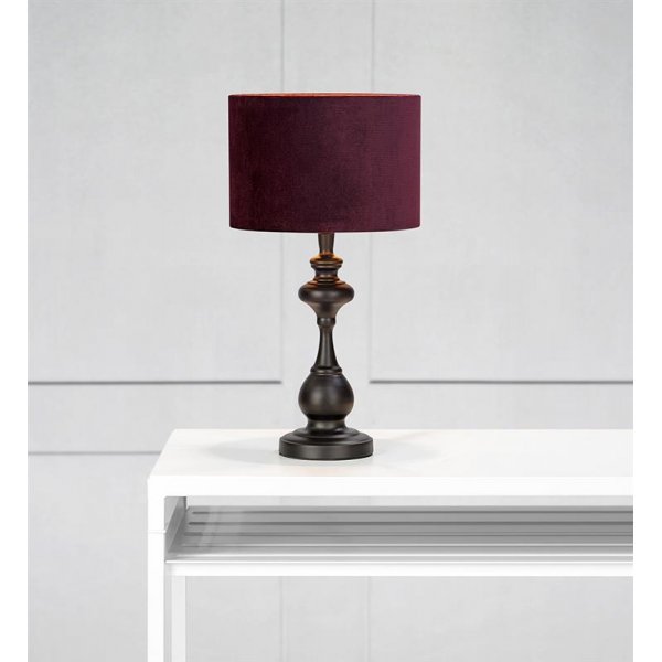 Connor bordslampa - Svart/lila Connor bordslampa - Svart/lila