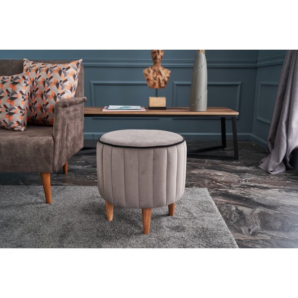 Pouf Lindy - Gris Pouf Lindy - Gris