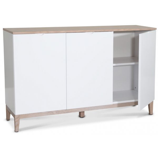 Borgholm sideboard - Vit / Ek