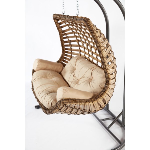 Janda hngstol - Brun/cream