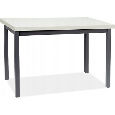 Adam matbord 120 cm - Vit/svart