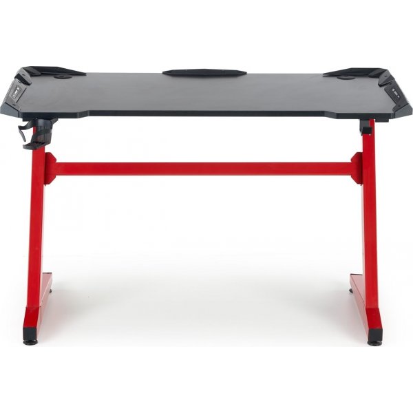 Bureau cage à thé 122x60 cm - Noir/rouge Bureau cage à thé 122x60 cm - Noir/rouge