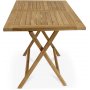 Salt vikbart bord i teak - 140x80 cm
