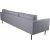 Eden 3-sits XL soffa - Grtt tyg + Mbelvrdskit fr textilier