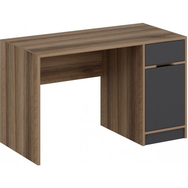 Elina bureau - Antraciet/bruin