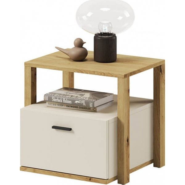 Lenny sängbord - Artisan ek/beige/tryffel Lenny sängbord - Artisan ek/beige/tryffel