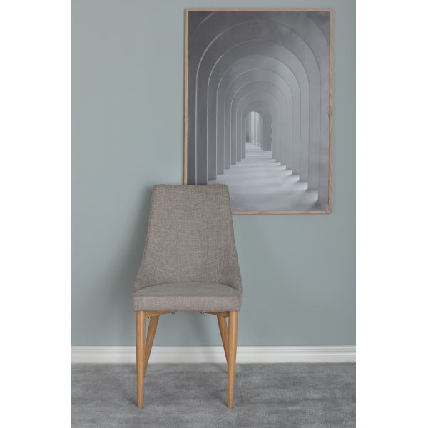 Chaise de salle  manger Laila - Gris clair