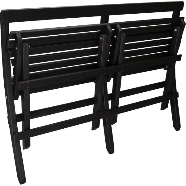 Canap de jardin Knohult - Noir