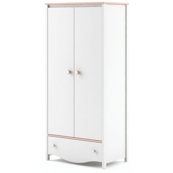 Letitia Kldskp fr barn - Vit/rosa