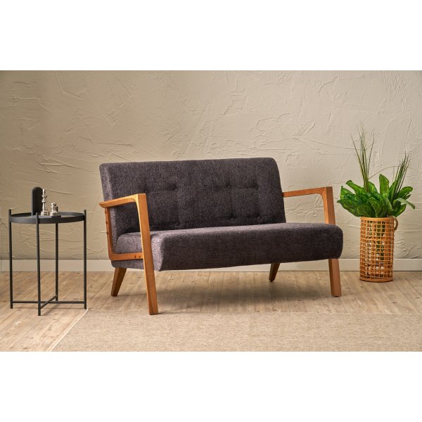 Canap 2 places Kemer - Anthracite