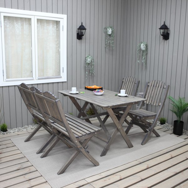 Knohult matbord 125 cm - Grå Knohult matbord 125 cm - Grå