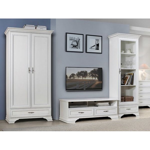 Banc multimédia Tromsö - Blanc Banc multimédia Tromsö - Blanc