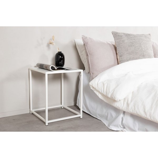 Träne sidobord 38 x 37 cm - Vit Träne sidobord 38 x 37 cm - Vit