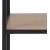 Seaford bokhylla 135x185 cm - Ek/svart