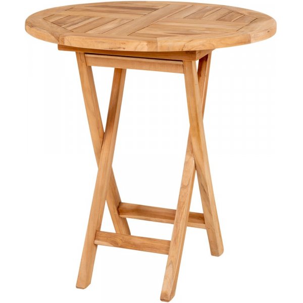 Balkongbord i teak Ø70 - Saltö + Textilrengöring för möbler Balkongbord i teak Ø70 - Saltö + Textilrengöring för möbler