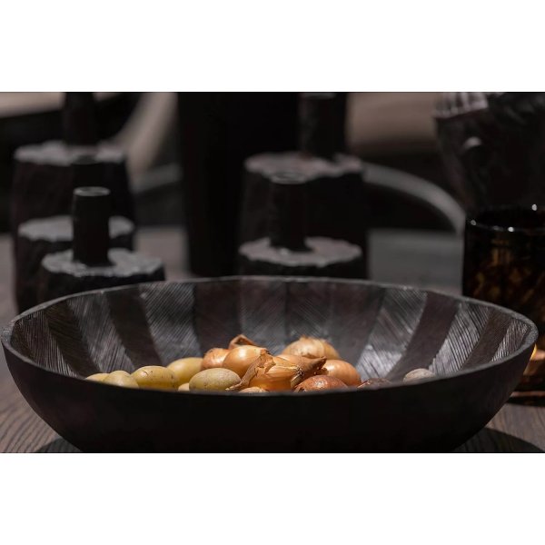 Bol en arête de poisson - Marron Bol en arête de poisson - Marron