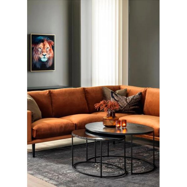 Edler ovalt soffbord 100x70 | 80x50 cm - Svart Edler ovalt soffbord 100x70 | 80x50 cm - Svart