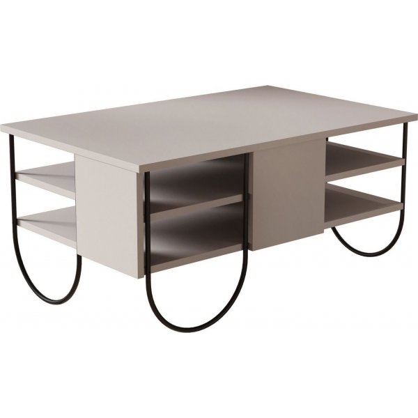 Table basse Norfolk 94 x 60 cm - Daim clair Table basse Norfolk 94 x 60 cm - Daim clair