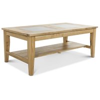 JASMINE soffbord - Oljad ek / svart granit JASMINE soffbord - Oljad ek / svart granit
