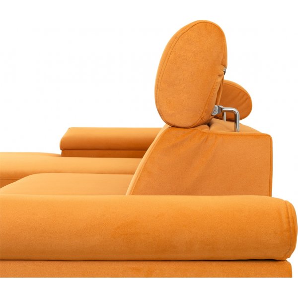 Santi slaapbank links - Oranje Santi slaapbank links - Oranje