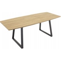 Hallsberg matbord 160-200 cm - Svart/ekimitation Hallsberg matbord 160-200 cm - Svart/ekimitation