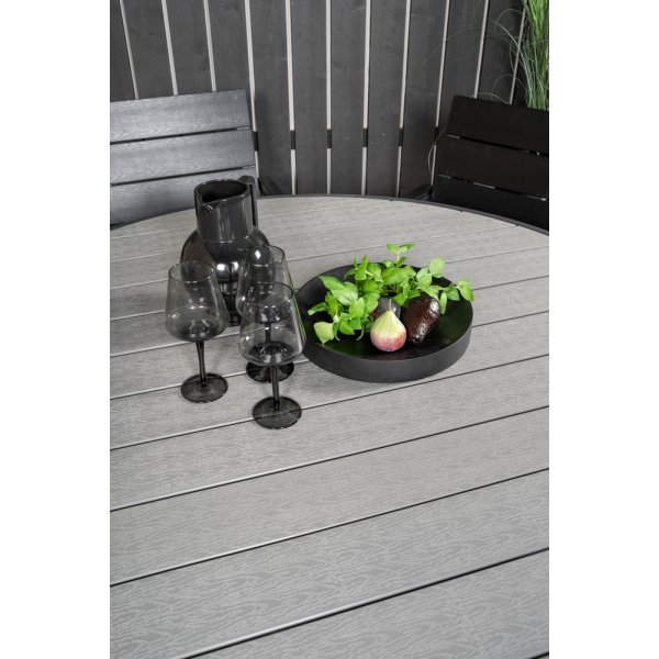 Parma utematgrupp med 6 st Levels stolar - Svart/Grå Parma utematgrupp med 6 st Levels stolar - Svart/Grå