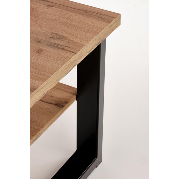 Table basse Kasady 120 cm - Chne Wotan/noir