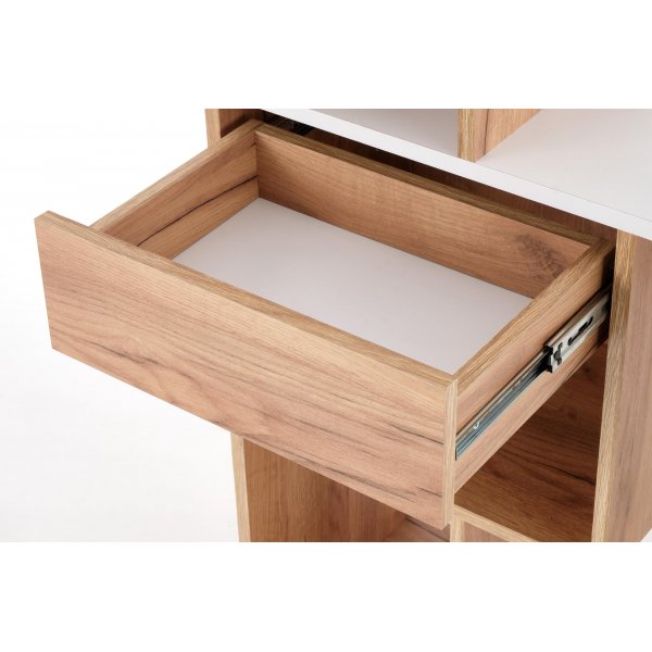 Bureau Spurs 122x57 cm - Chne/blanc