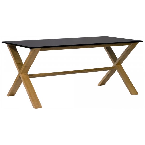 Artic matbord 220 cm i ek / Svart + Flckborttagare fr mbler
