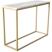 Accent konsolbord - Vit marmor/Mässing Accent konsolbord - Vit marmor/Mässing