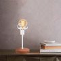 Beami bordslampa - Valnt/vit