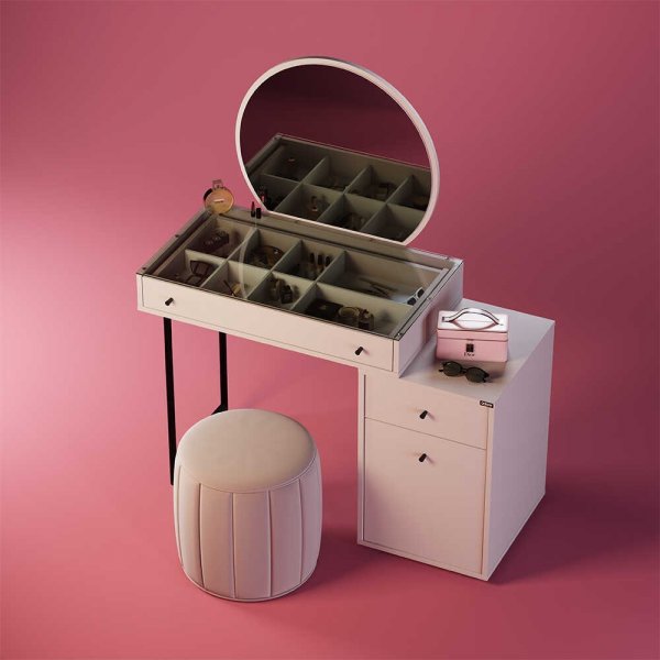 Timu sminkbord 712 - Mink Timu sminkbord 712 - Mink