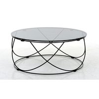 Bromsta soffbord Ø85 cm - Sotat glas Bromsta soffbord Ø85 cm - Sotat glas