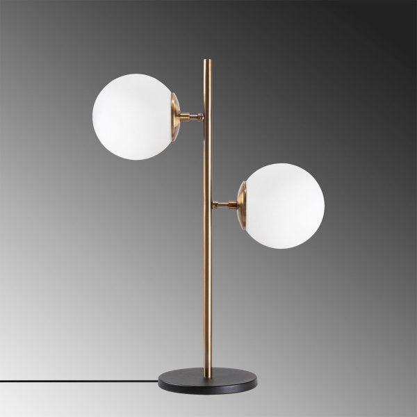 Lampe de table à facettes opale - Vintage Lampe de table à facettes opale - Vintage